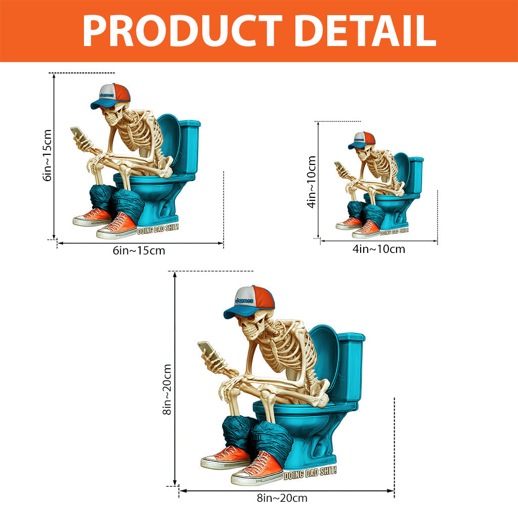 Doing Dad Shit - Personalized Father Custom Shaped Acrylic Plaque