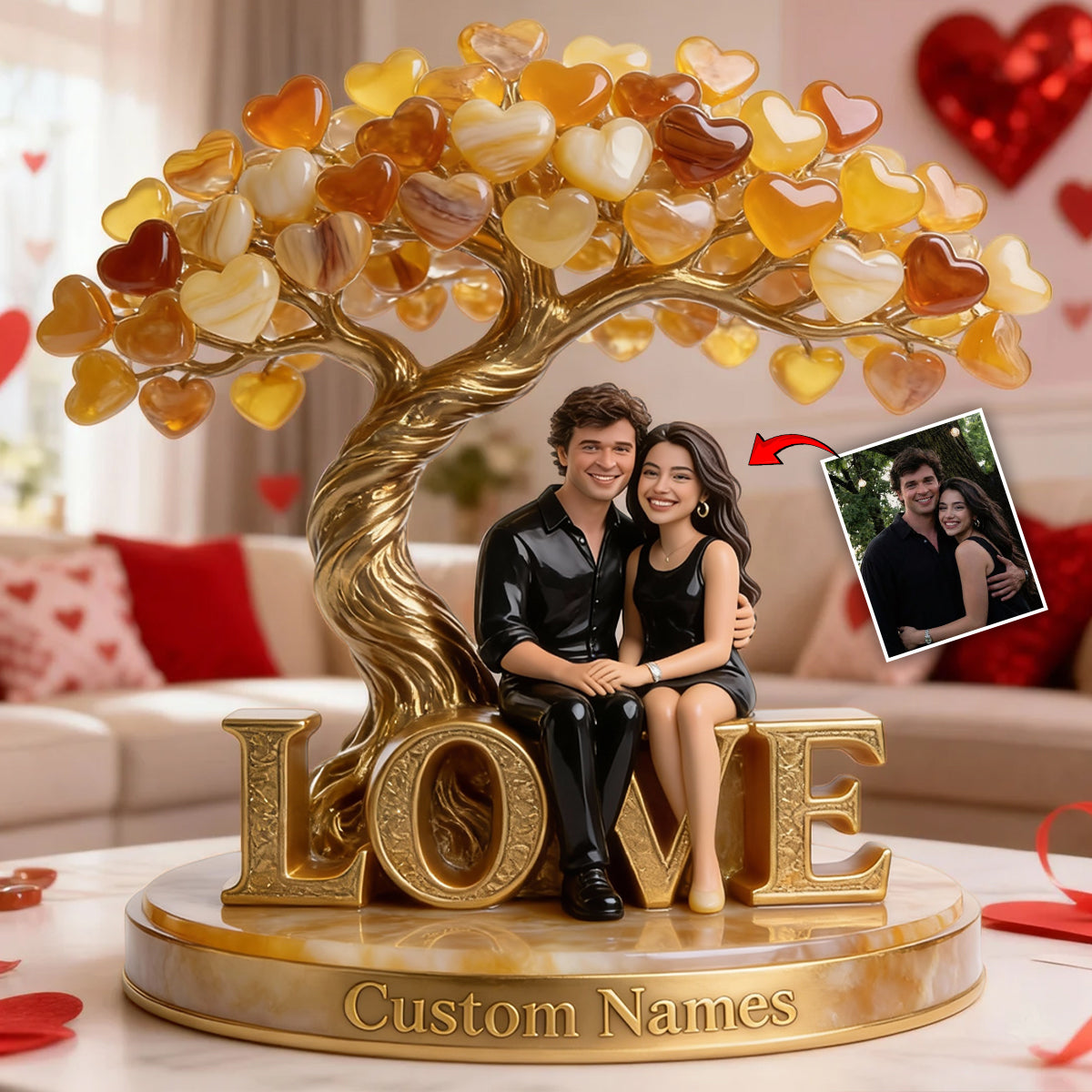 I Love You - Personalized Couple Custom Shaped Acrylic Plaque