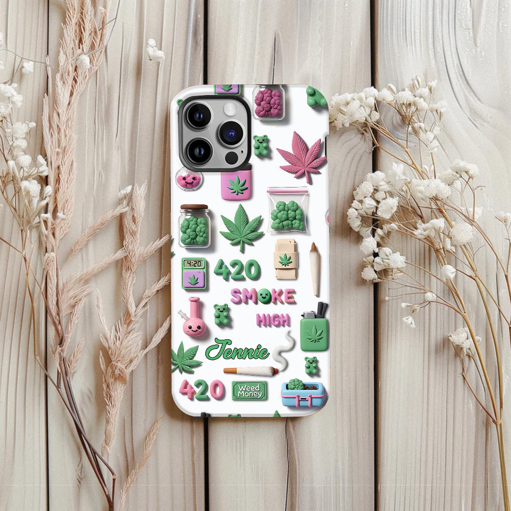 Stoner Chic - Personalized Weed Full Print Phone Case