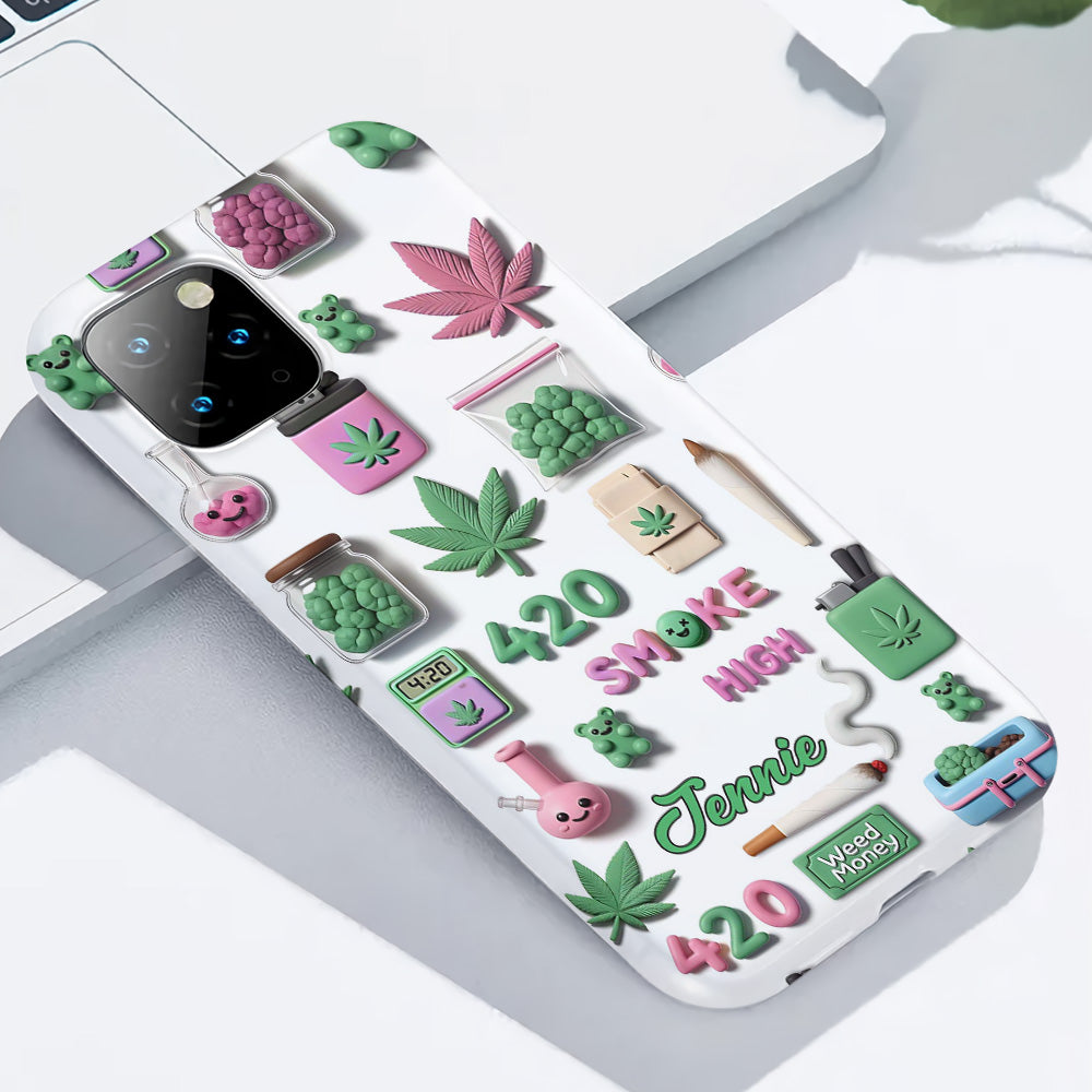 Stoner Chic - Personalized Weed Full Print Phone Case