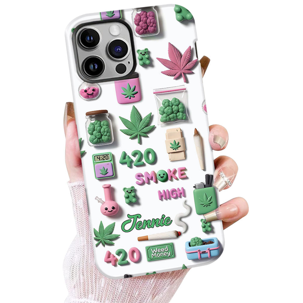 Stoner Chic - Personalized Weed Full Print Phone Case
