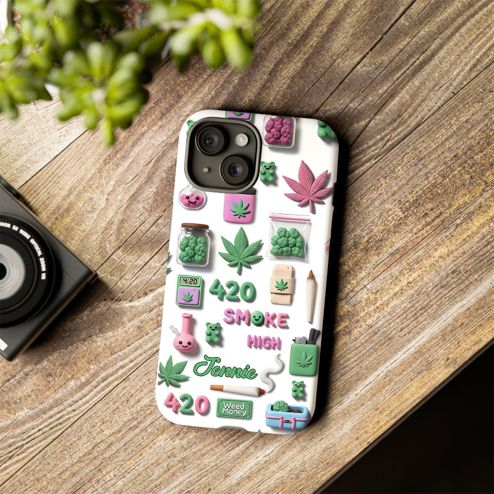 Stoner Chic - Personalized Weed Full Print Phone Case