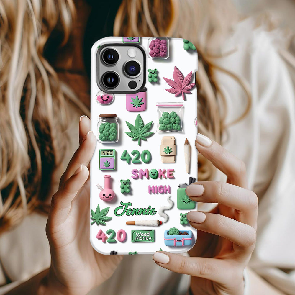 Stoner Chic - Personalized Weed Full Print Phone Case