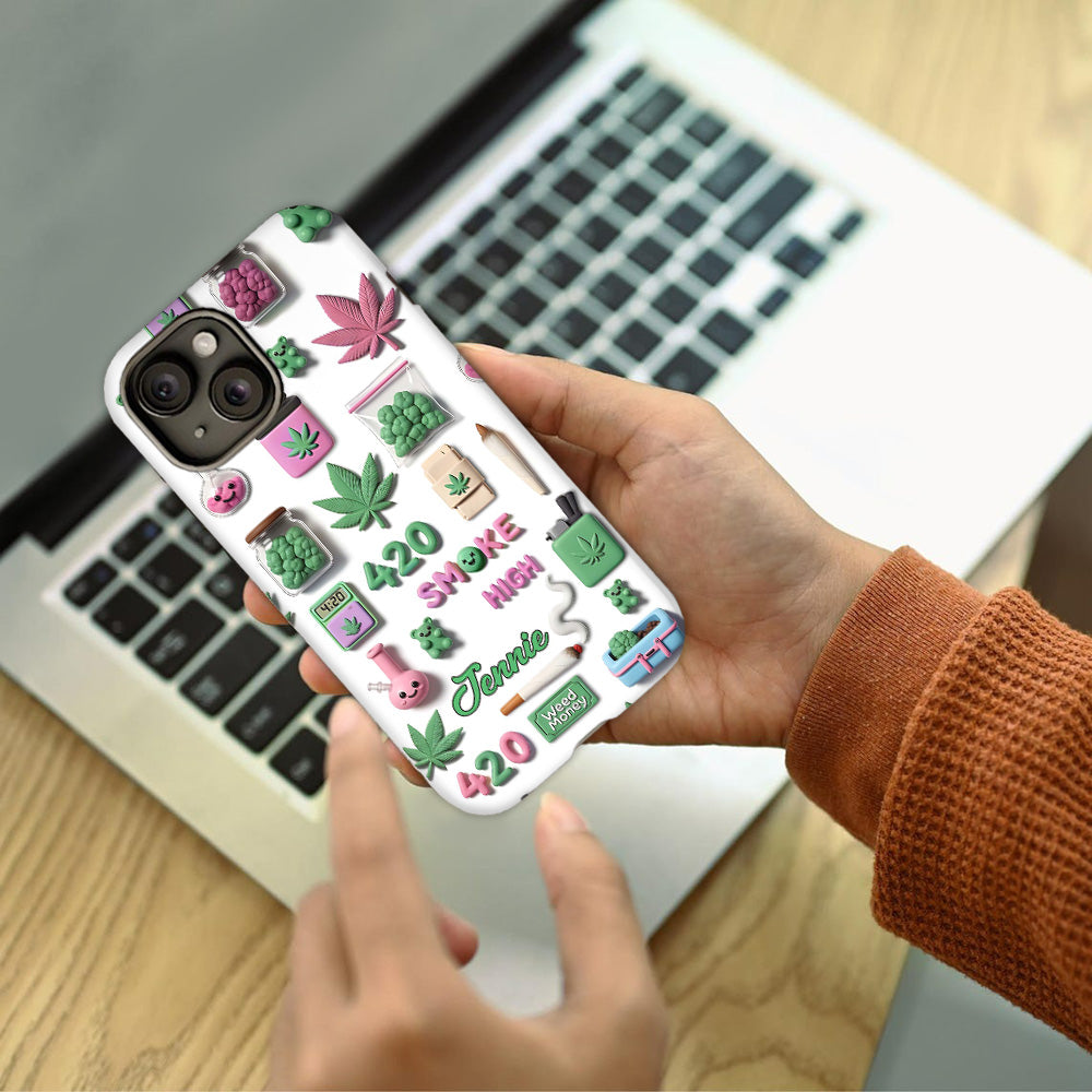 Stoner Chic - Personalized Weed Full Print Phone Case