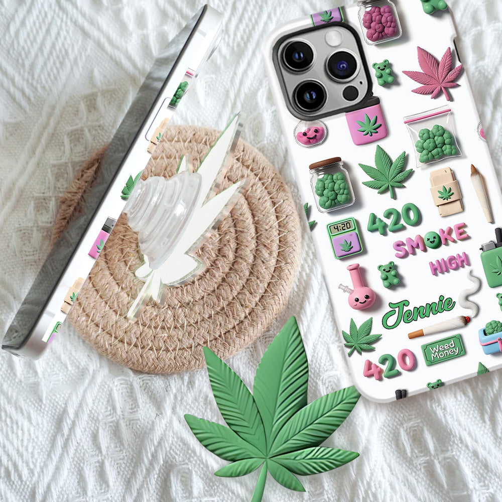 Stoner Chic - Personalized Weed Full Print Phone Case