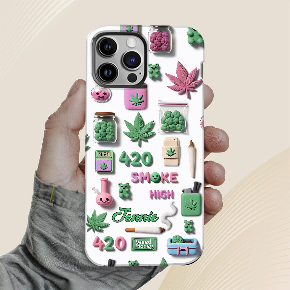 Stoner Chic - Personalized Weed Full Print Phone Case