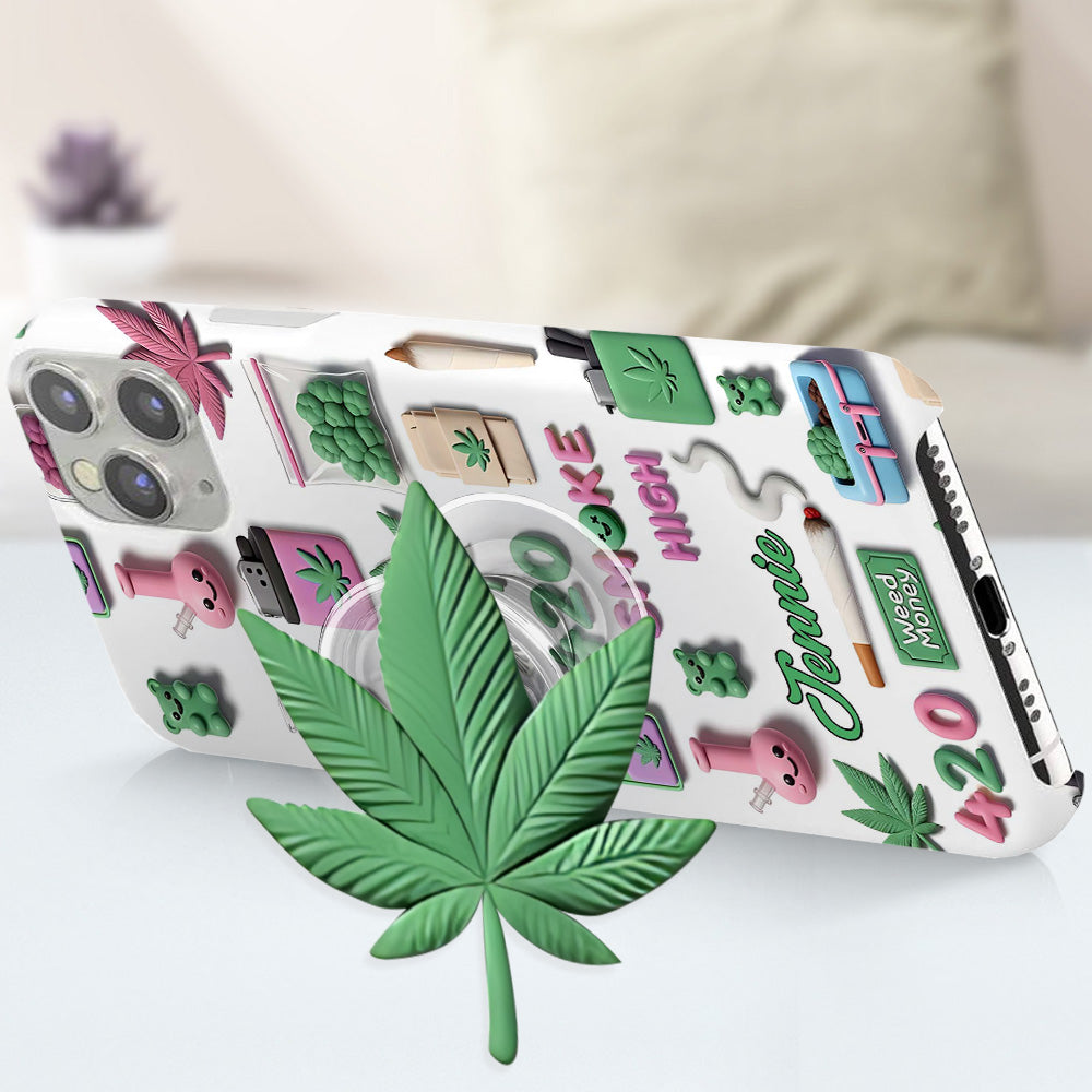 Stoner Chic - Personalized Weed Full Print Phone Case