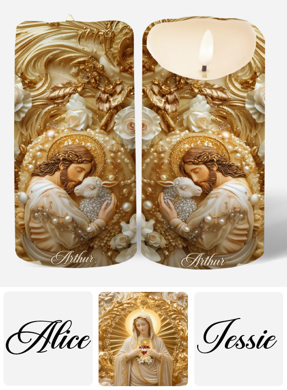 Eternal Faith - Personalized Christian Flameless Candle