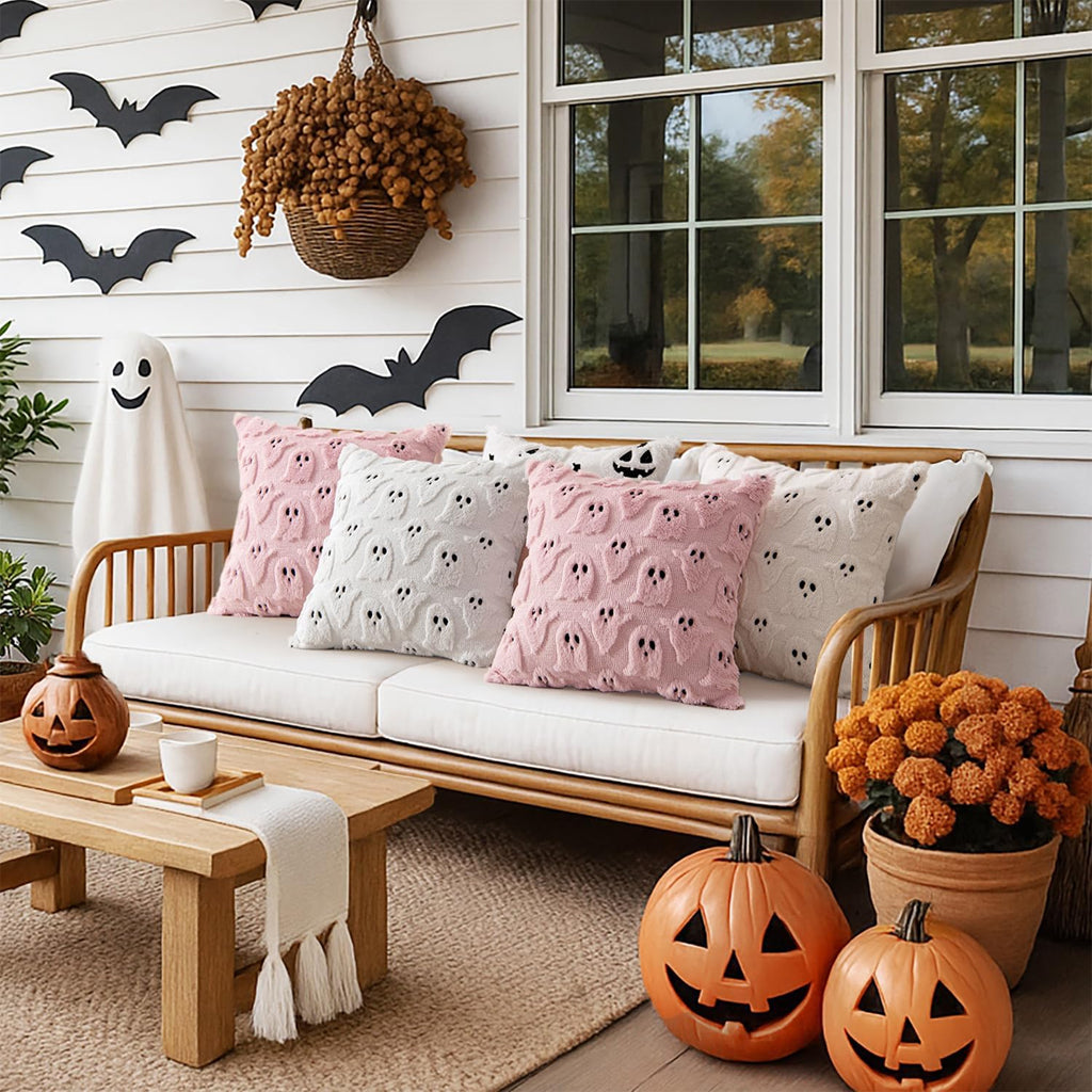 Ghost Tufted Pillow Cover