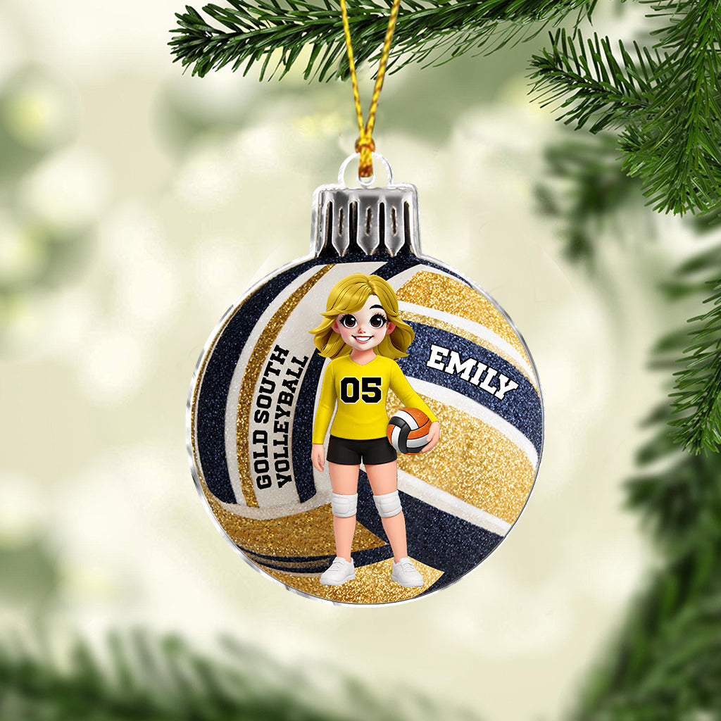Love Volleyball - Personalized Volleyball Ornament