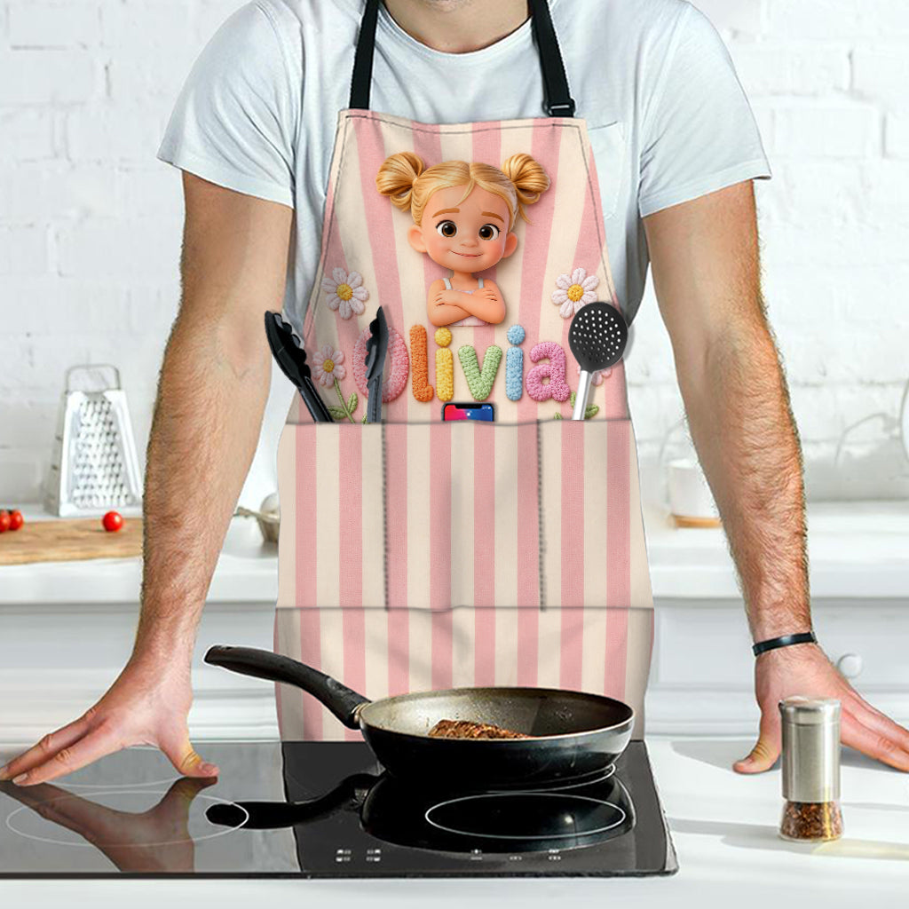 Any Photo - Personalized Kid Apron With Pockets