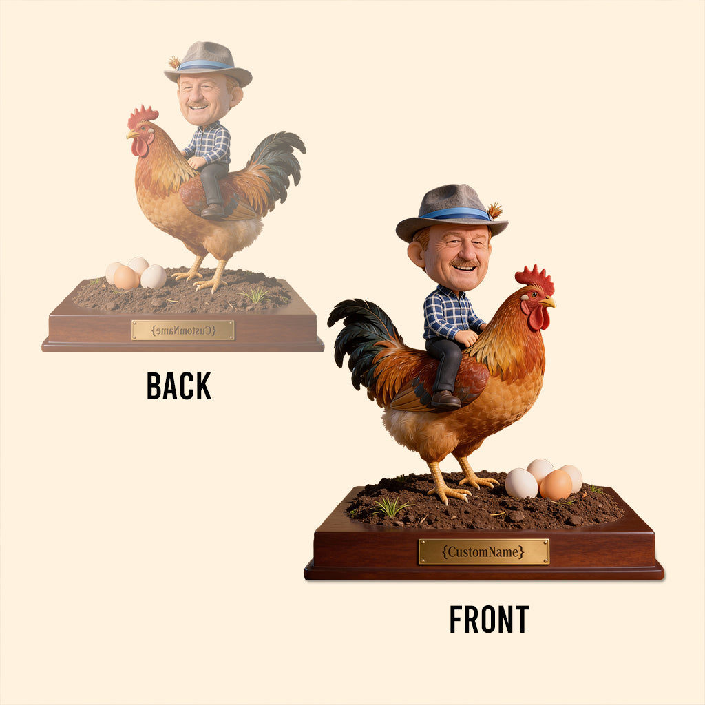 Farmer Gift Idea, Chicken Lover, Farm Life - Personalized Chicken Custom Shaped Acrylic Plaque