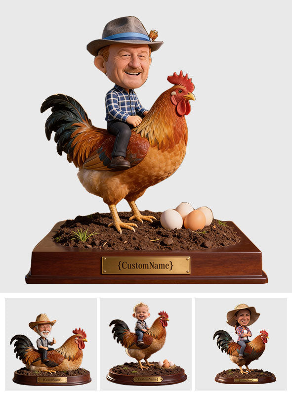 Farmer Gift Idea, Chicken Lover, Farm Life - Personalized Chicken Custom Shaped Acrylic Plaque