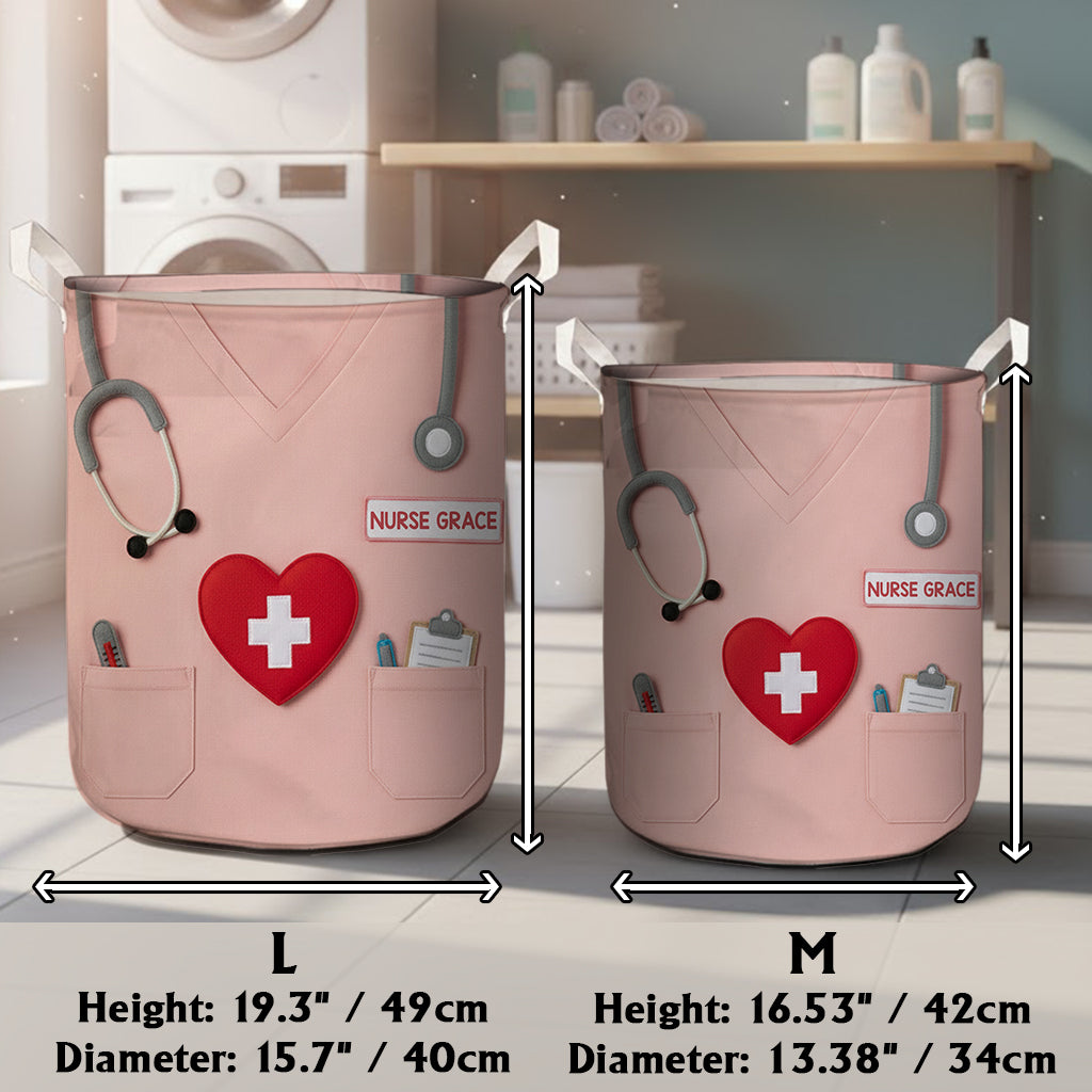 Medical Scrubs - Personalized Nurse Storage Basket