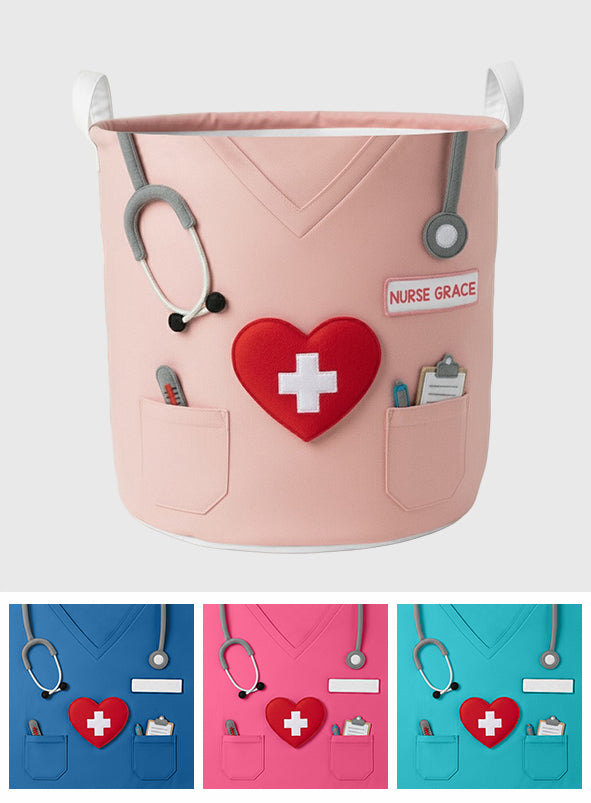 Medical Scrubs - Personalized Nurse Storage Basket
