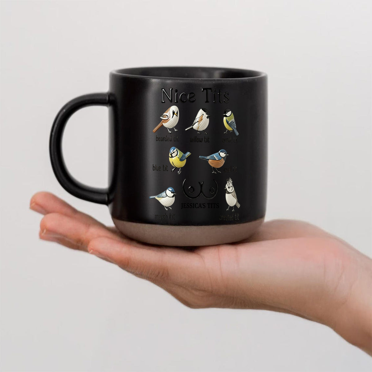 Nice Tits - Personalized Couple Printed Pottery Mug
