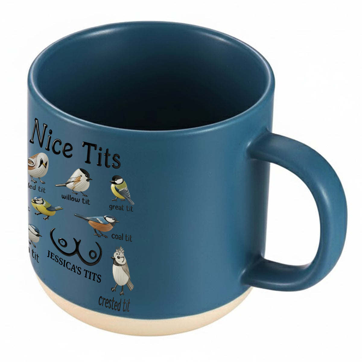 Nice Tits - Personalized Couple Printed Pottery Mug