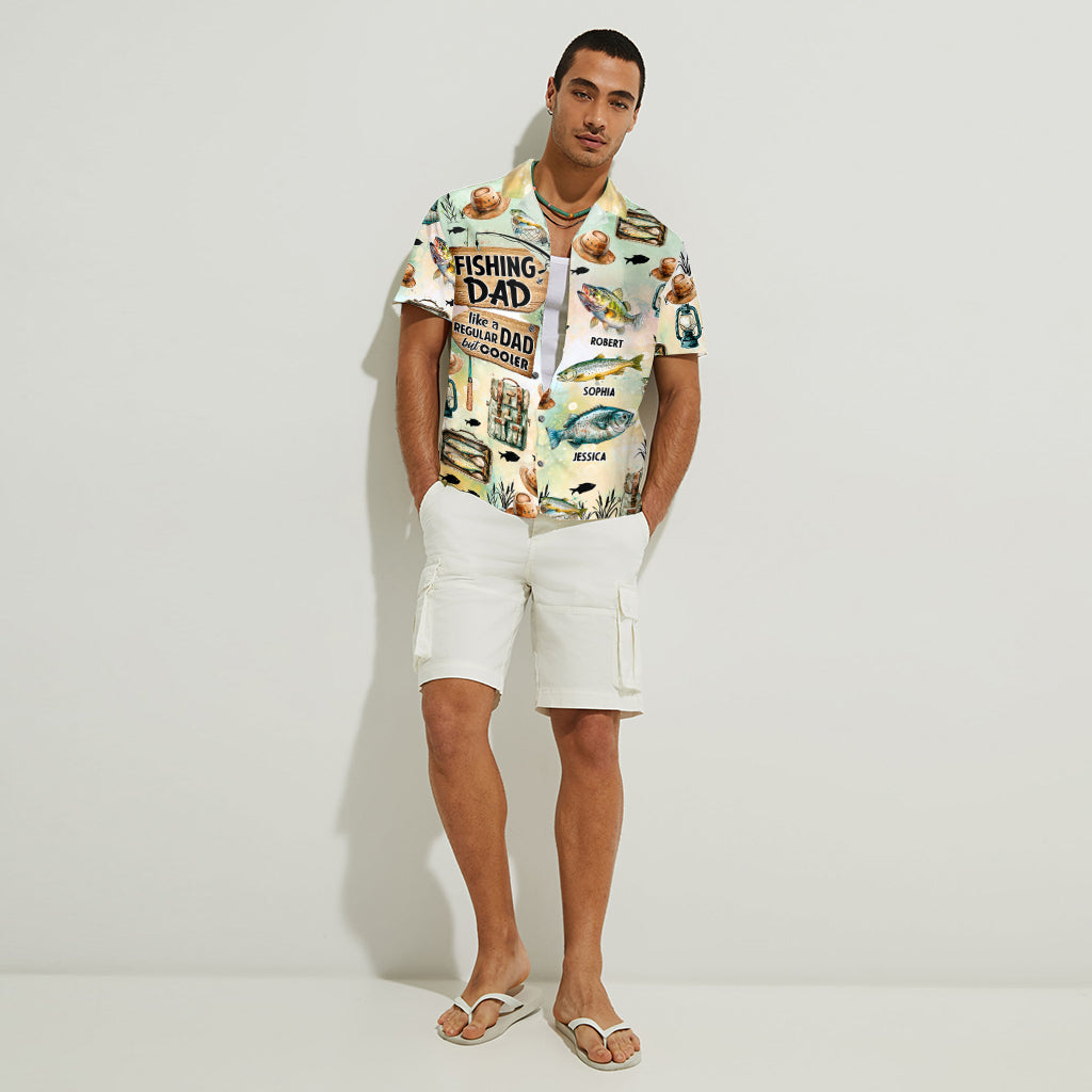 Fishing Dad - Personalized Fishing Hawaiian Shirt