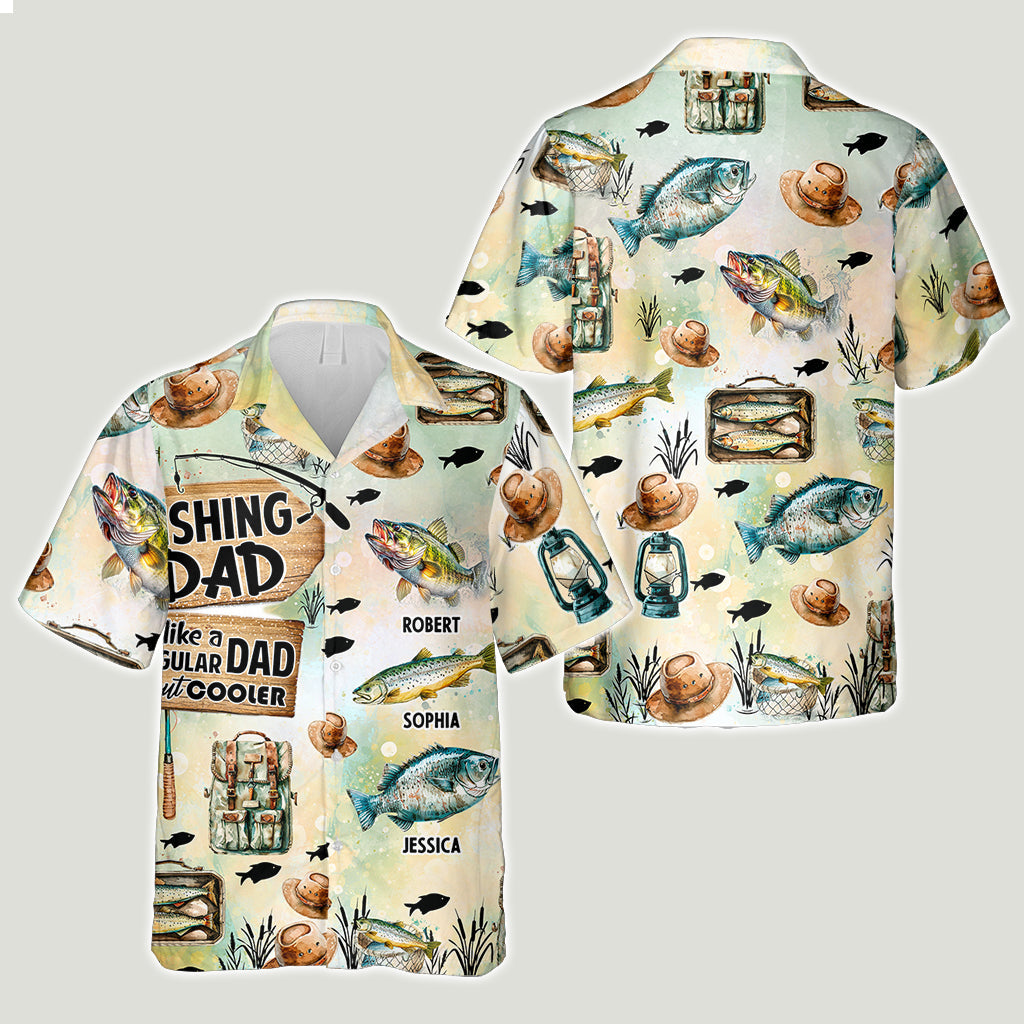 Fishing Dad - Personalized Fishing Hawaiian Shirt