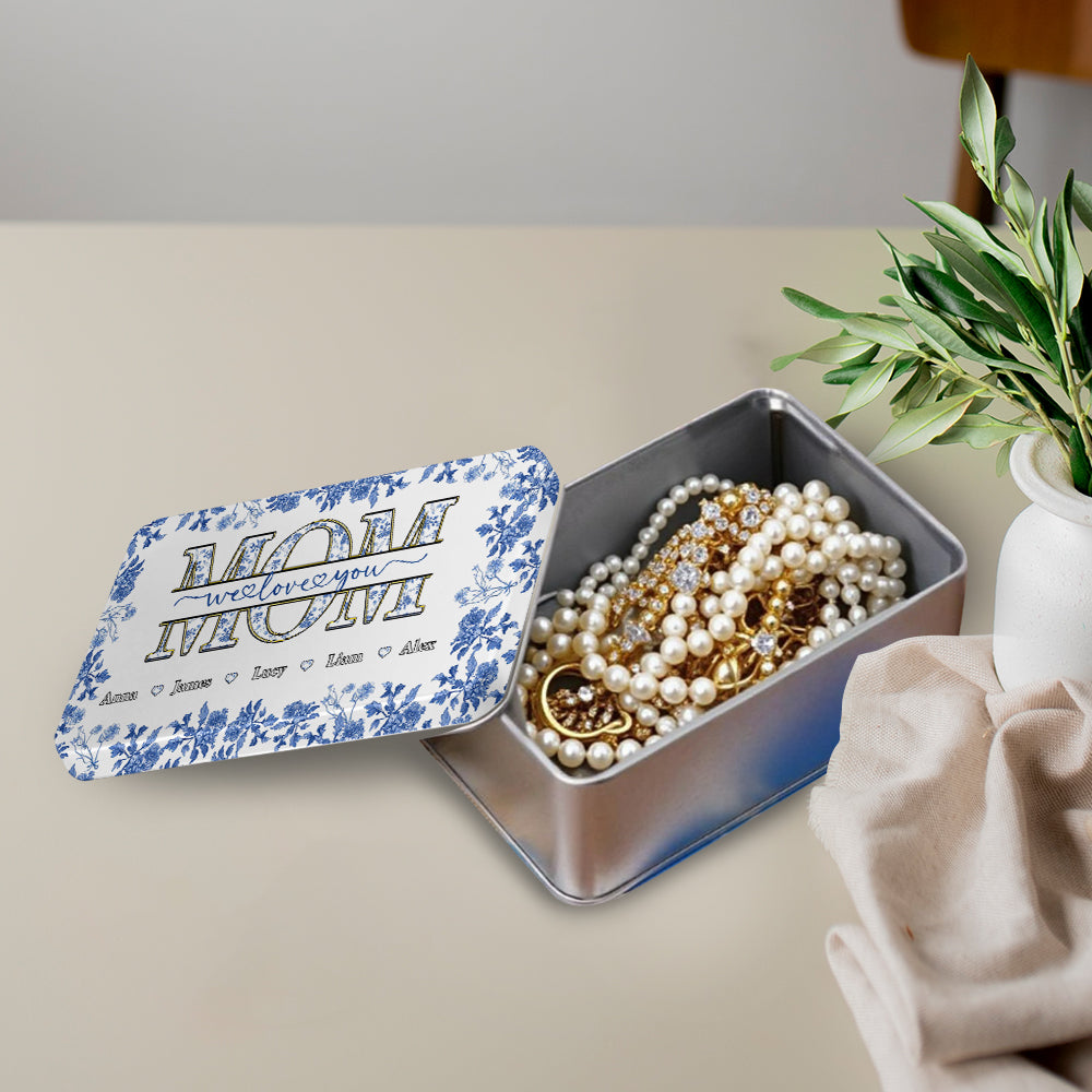 Mom We Love You Gift For Mom, Grandma,... - Personalized Mother Biscuit Tin (Test)