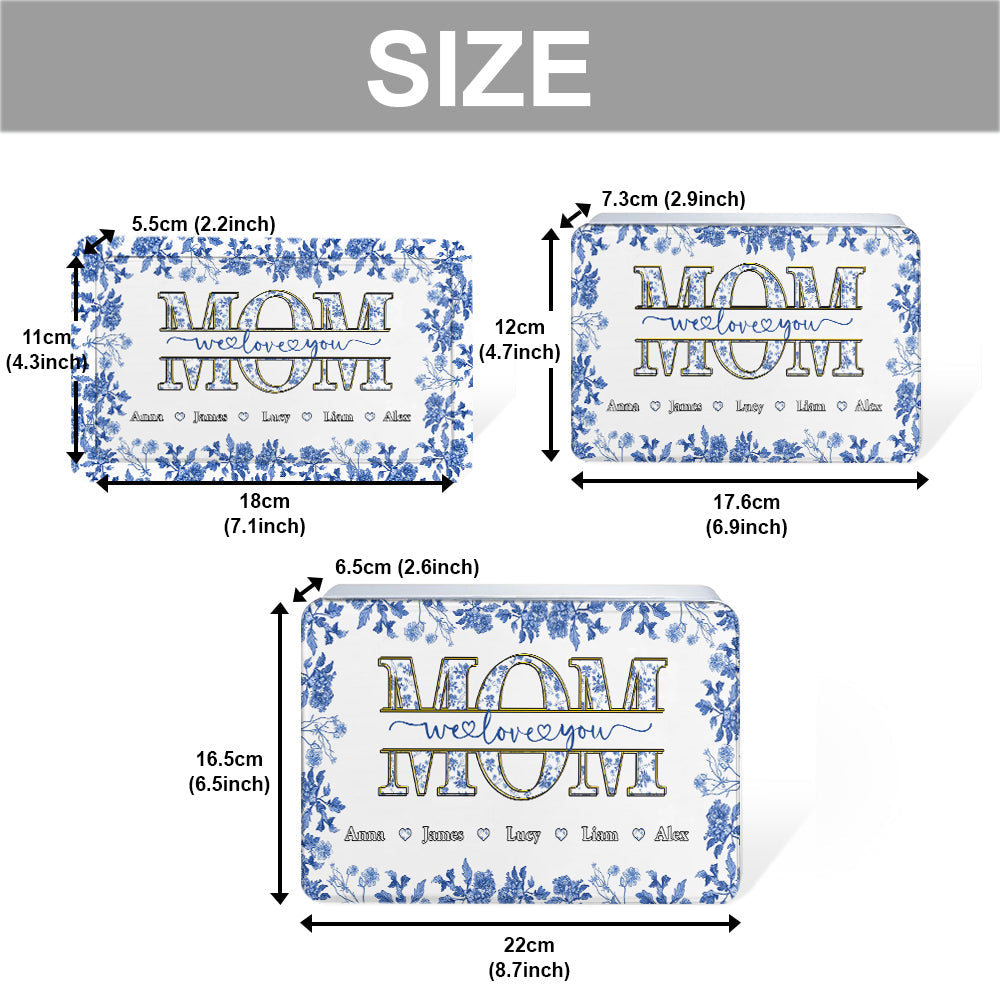 Mom We Love You Gift For Mom, Grandma,... - Personalized Mother Biscuit Tin (Test)