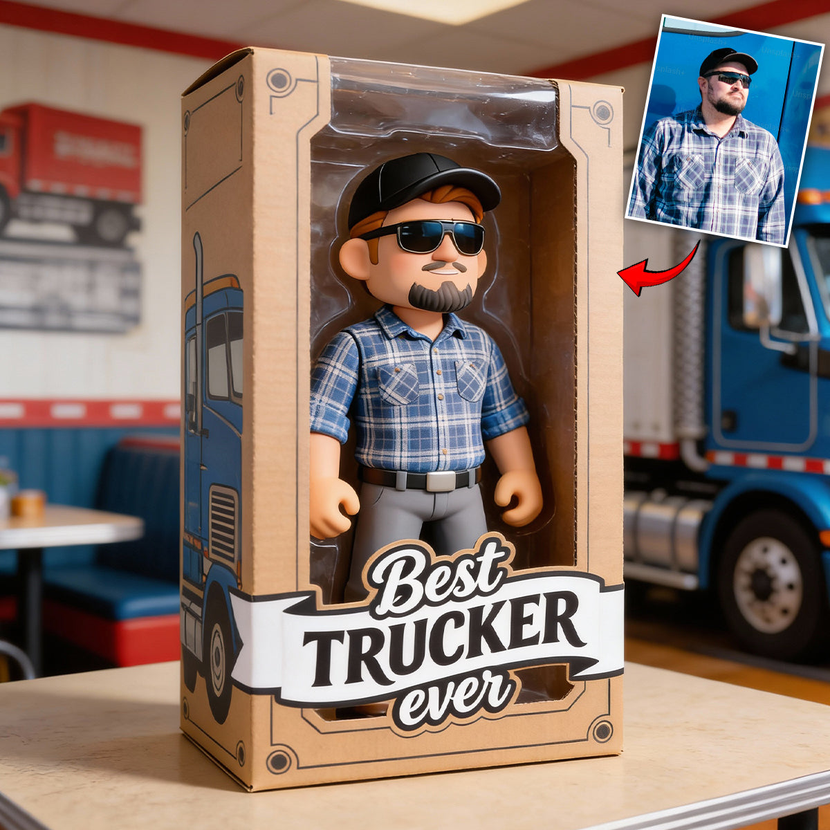 Trucker Gifts - Personalized Trucker Custom Shaped Acrylic Plaque