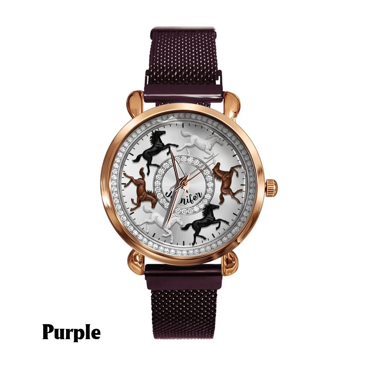Love Horses - Personalized Horse Women Hand Watch