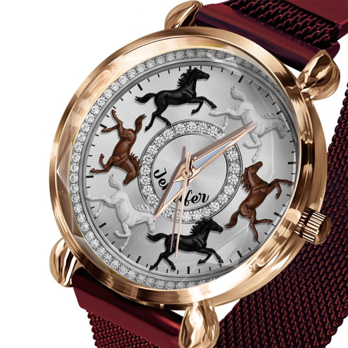 Love Horses - Personalized Horse Women Hand Watch