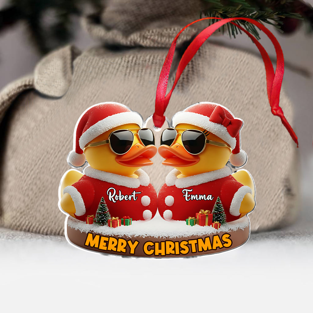 I Ducking Love You - Personalized Couple Ornament