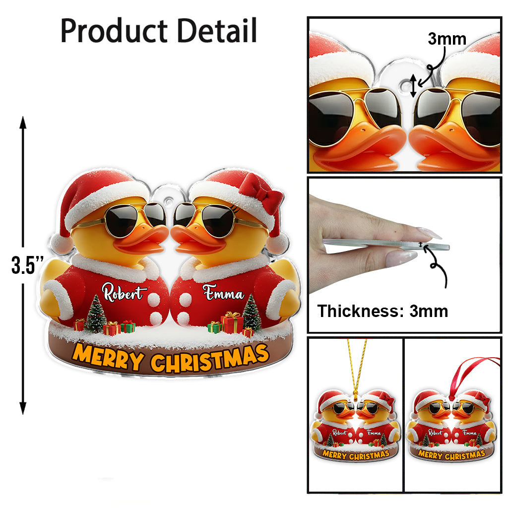 I Ducking Love You - Personalized Couple Ornament