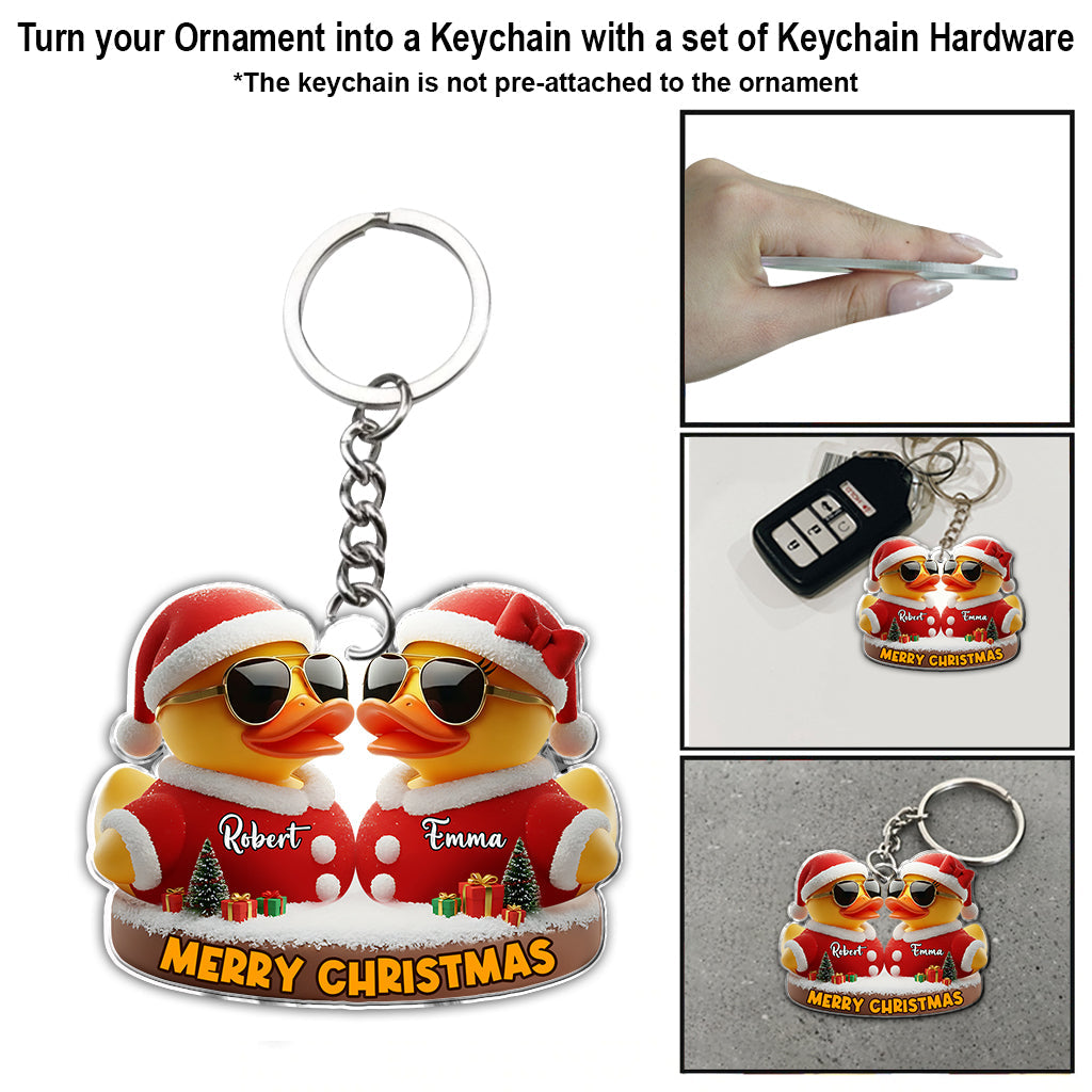 I Ducking Love You - Personalized Couple Ornament