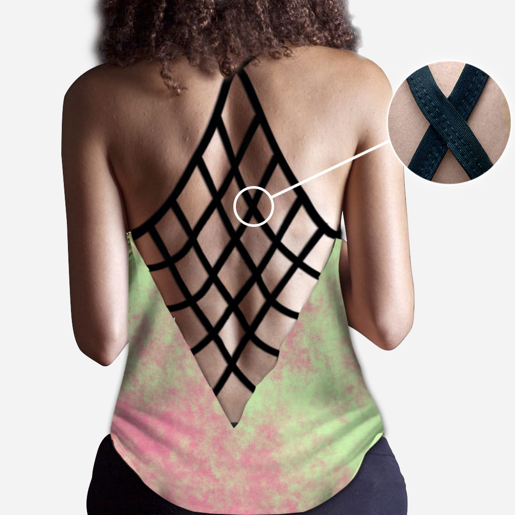 Stoner Chic - Personalized Weed Cross Tank Top and Leggings