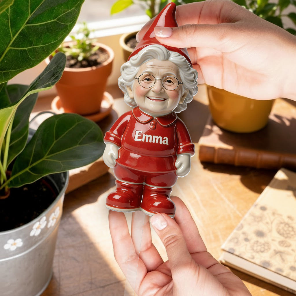 Custom Any Photo - Personalized Dog Acrylic Pot & Stake