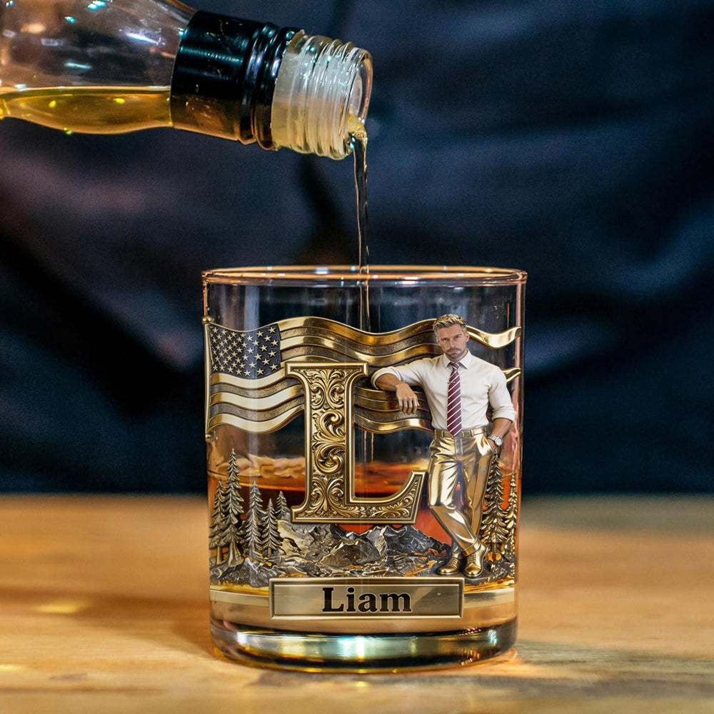 Alphabet Initials - Personalized Luxury Whiskey Decanter Set