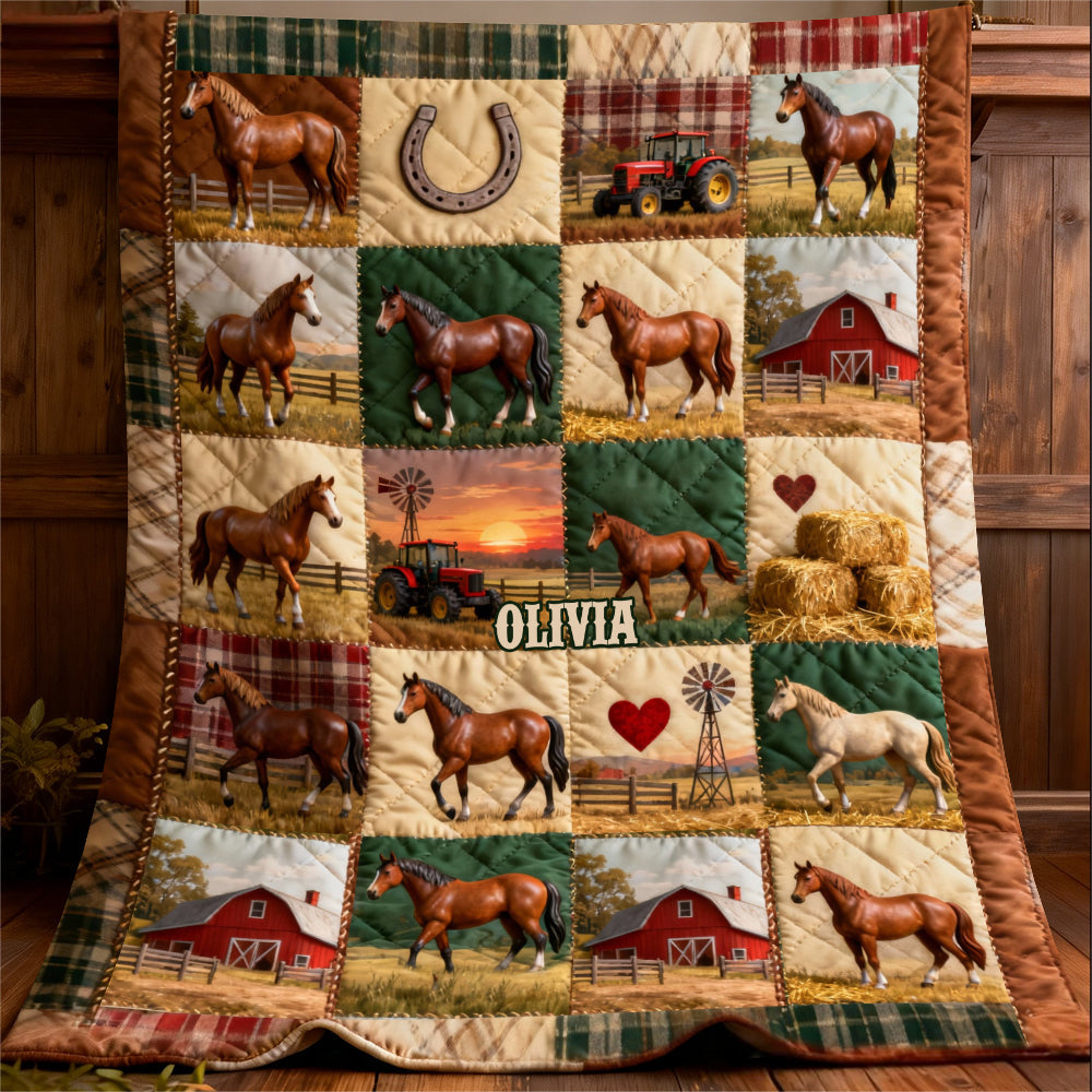 Horse Ranch - Personalized Horse Blanket