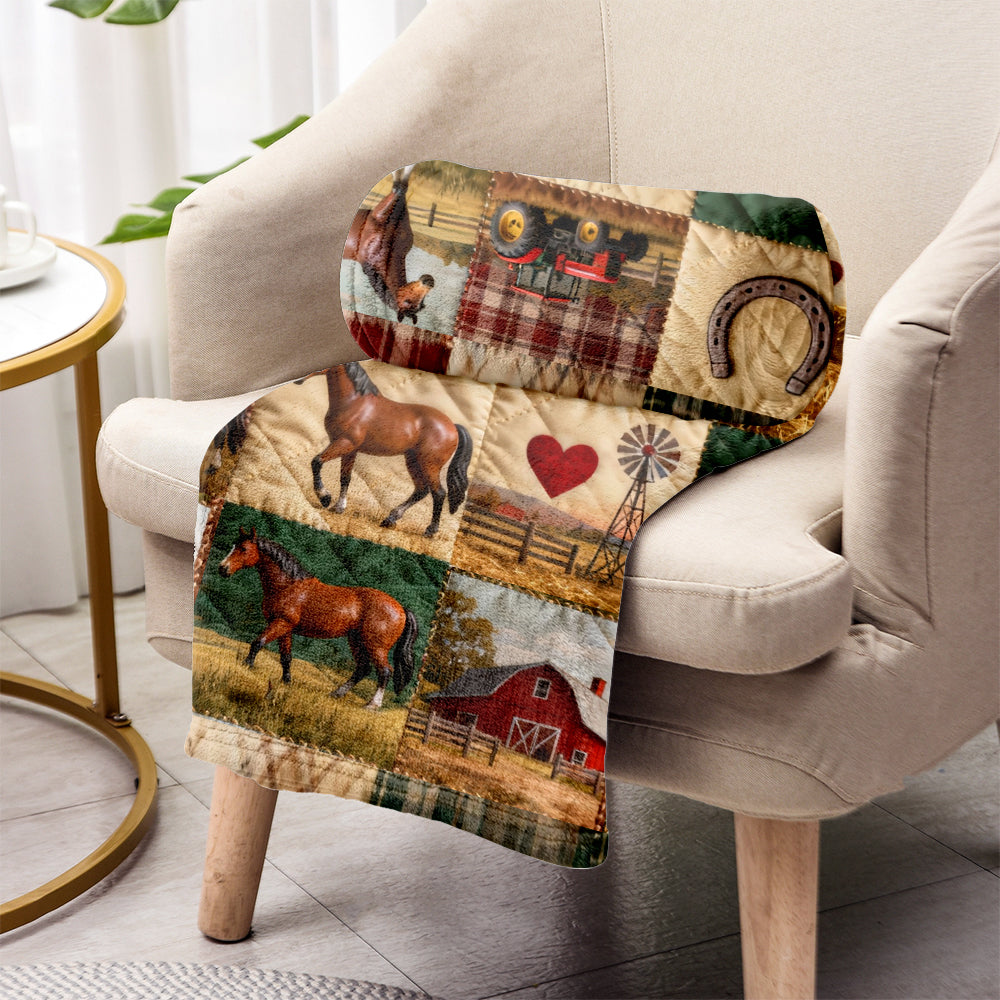 Horse Ranch - Personalized Horse Blanket
