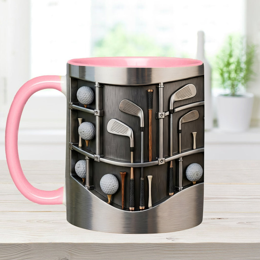 Love Goft - Personalized Golf Accent Mug & Coaster