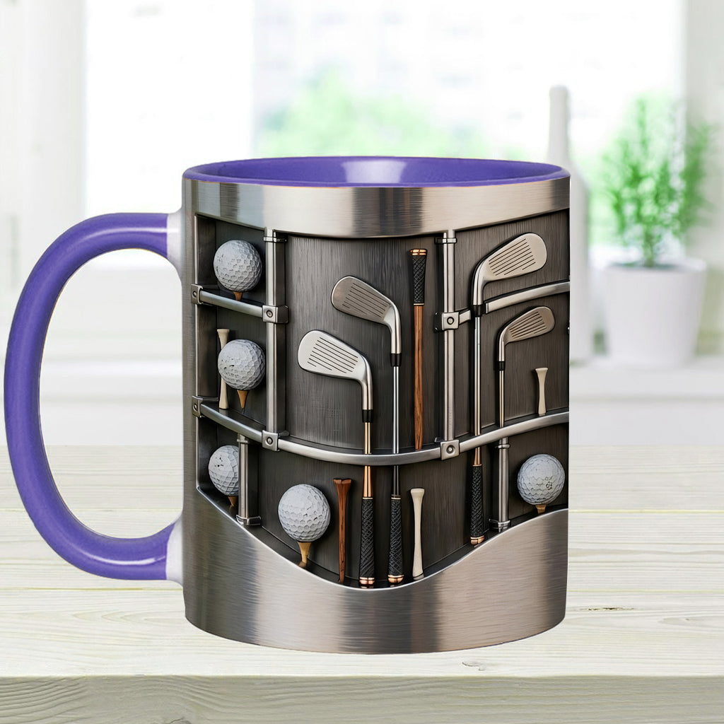 Love Goft - Personalized Golf Accent Mug & Coaster