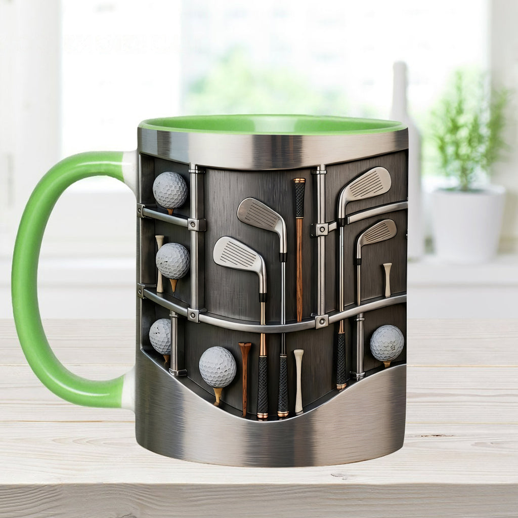 Love Goft - Personalized Golf Accent Mug & Coaster