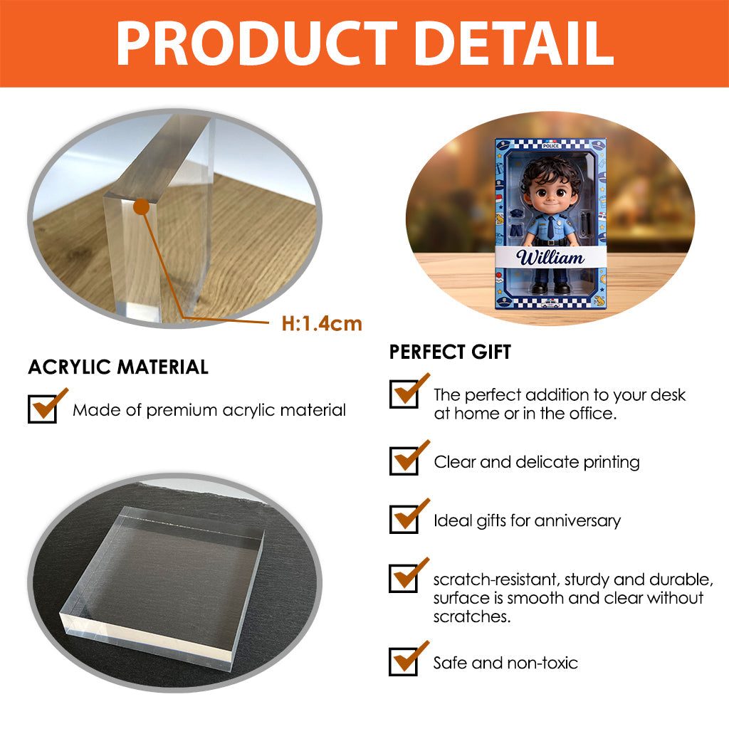 Dream Job - Personalized Kid Custom Shaped Acrylic Plaque