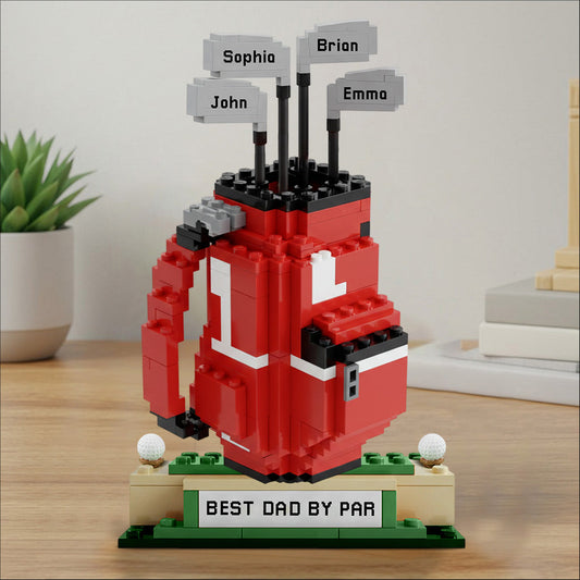 Best Dad By Par - Personalized Golf Custom Shaped Acrylic Plaque