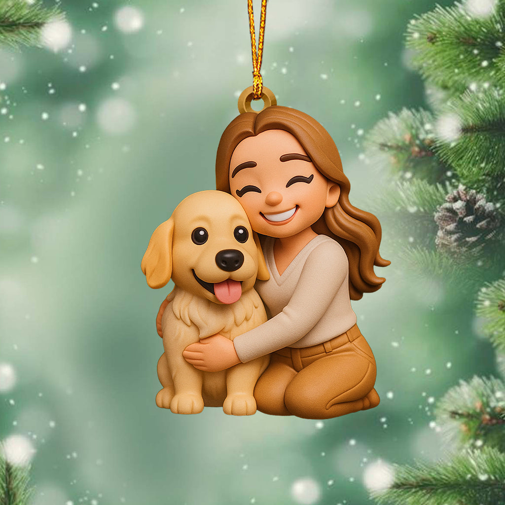 Gift For Dog Lover - Personalized Dog Custom Made 3D Minifigure Ornament
