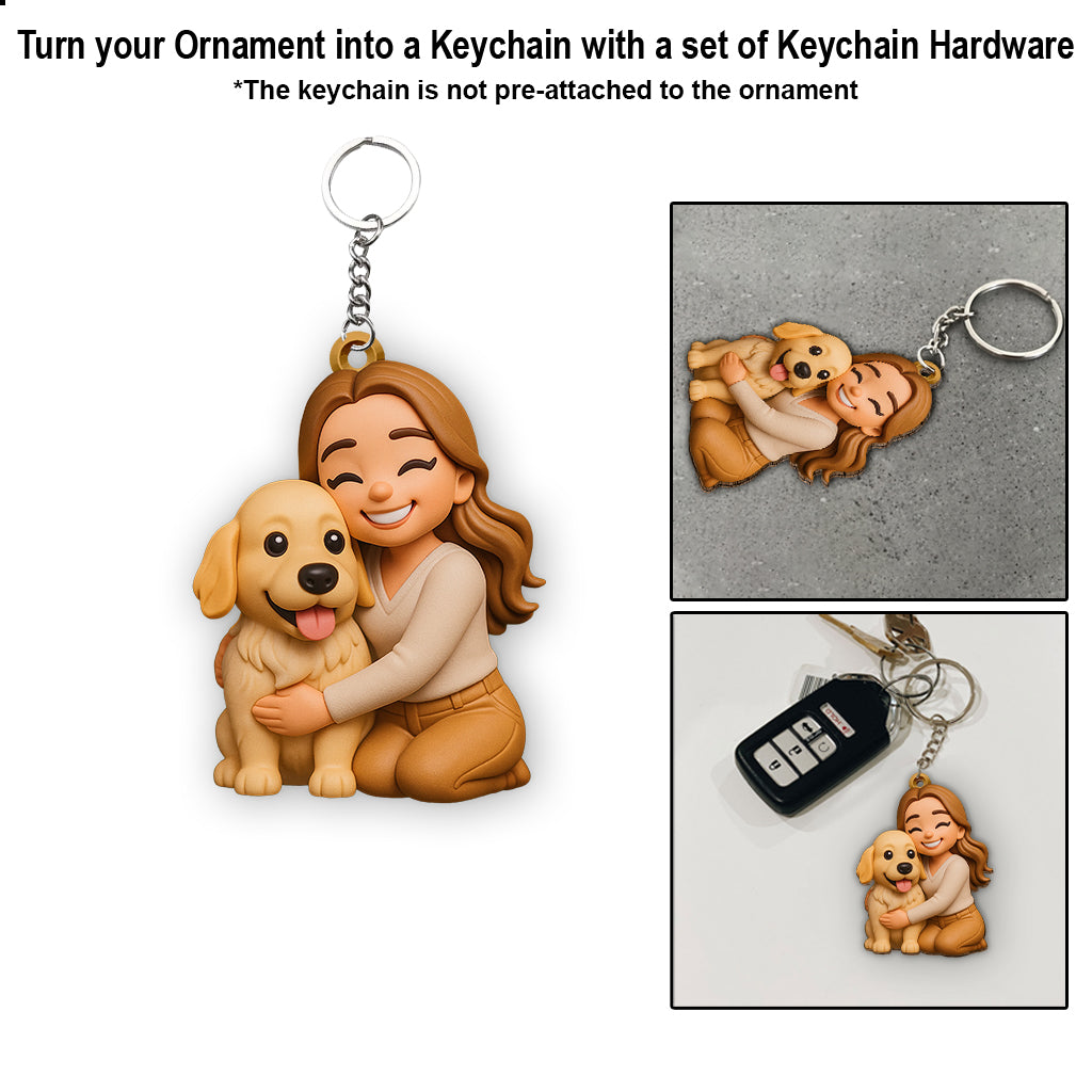 Gift For Dog Lover - Personalized Dog Custom Made 3D Minifigure Ornament