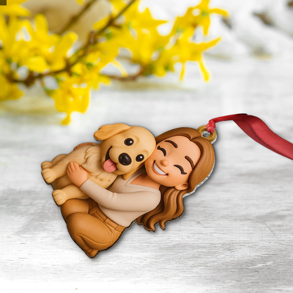 Gift For Dog Lover - Personalized Dog Custom Made 3D Minifigure Ornament