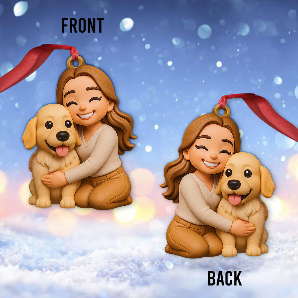 Gift For Dog Lover - Personalized Dog Custom Made 3D Minifigure Ornament