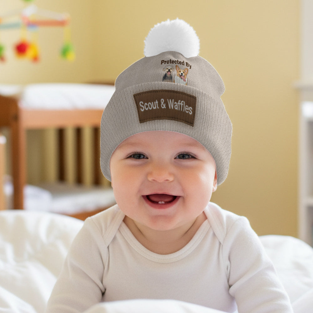 Loved And Protected By Furry Friends - Personalized Dog Beanie Hat