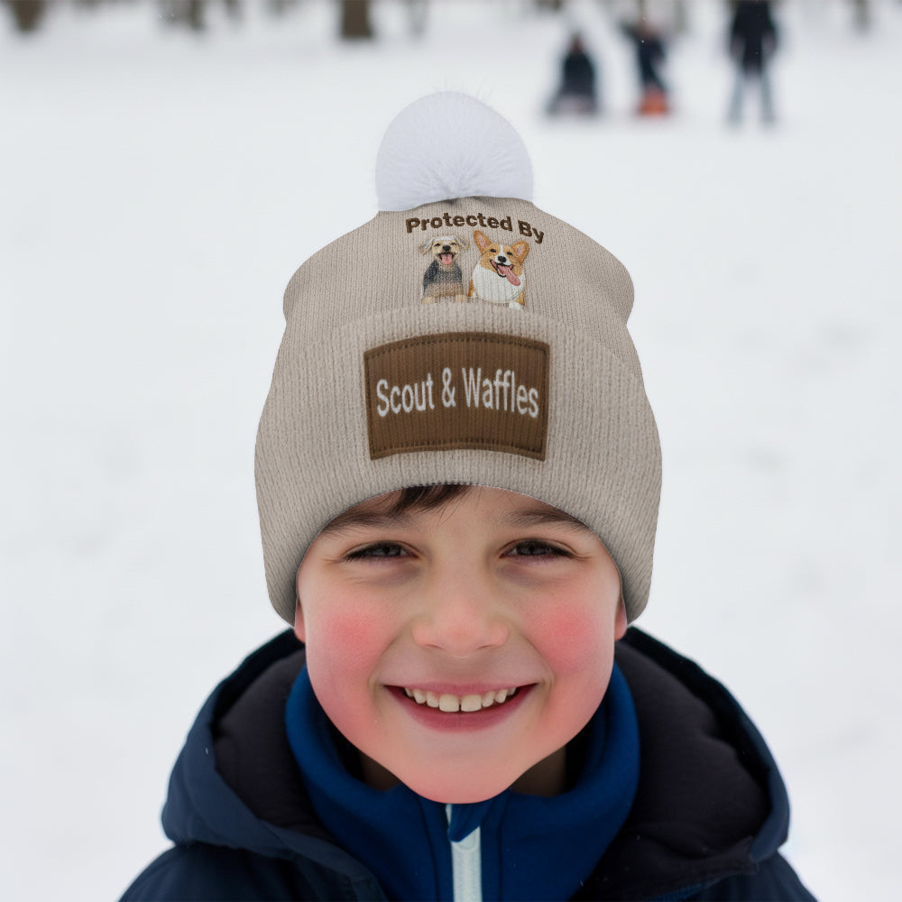 Loved And Protected By Furry Friends - Personalized Dog Beanie Hat
