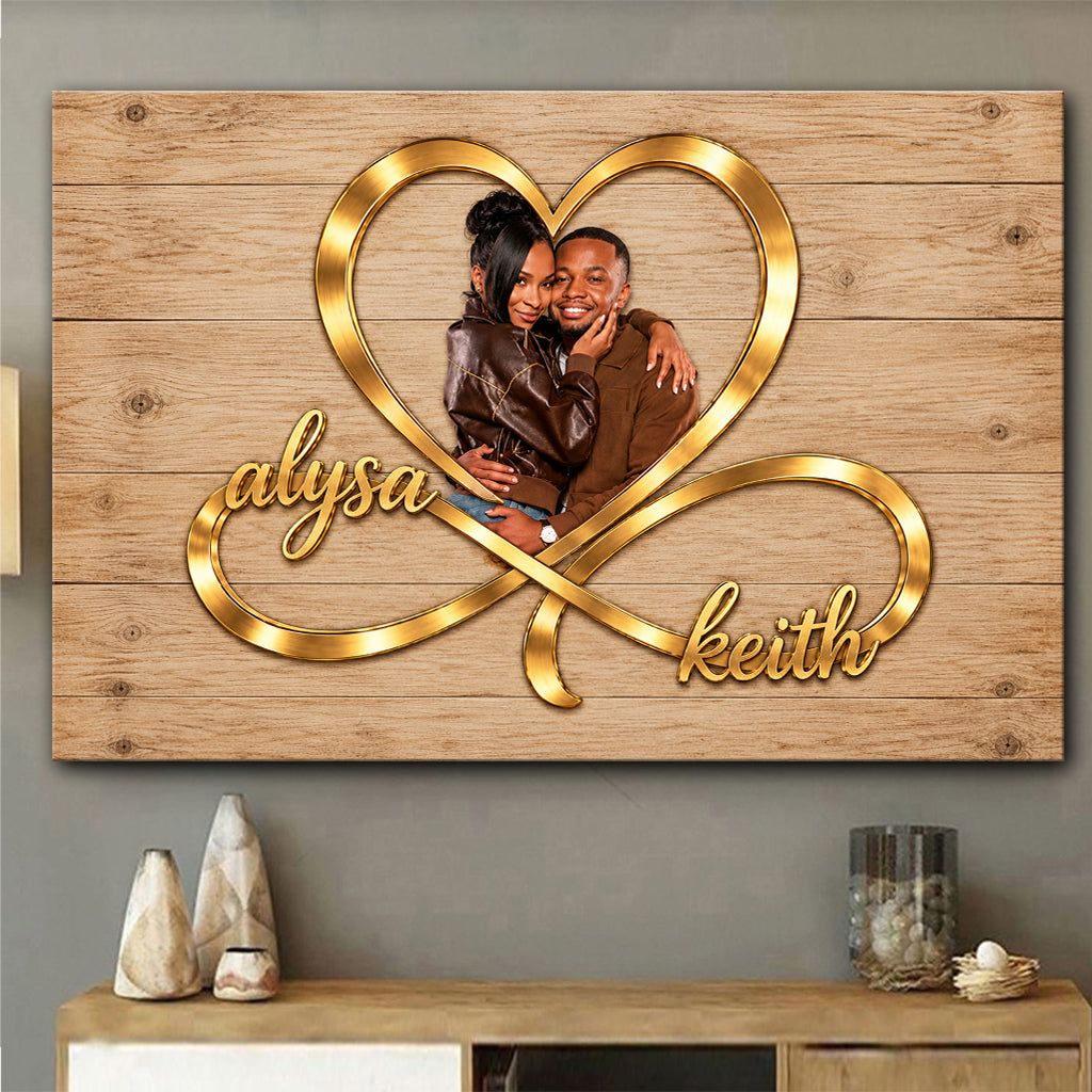 I Love You Infinite - Personalized Couple Canvas And Poster