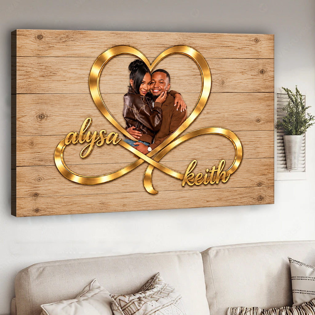 I Love You Infinite - Personalized Couple Canvas And Poster