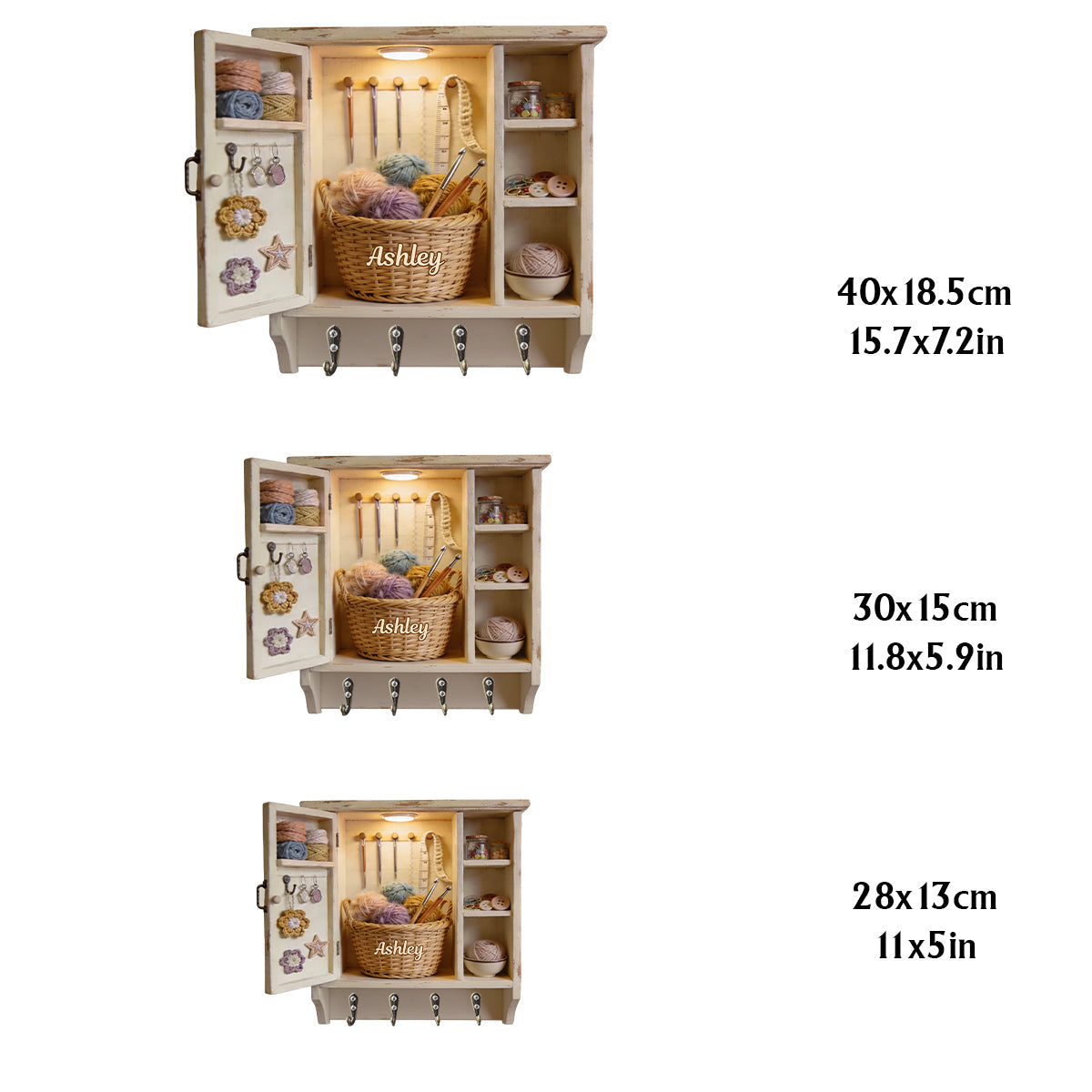 Love Crocheting - Personalized Crocheting Custom Shaped Hanging Rack